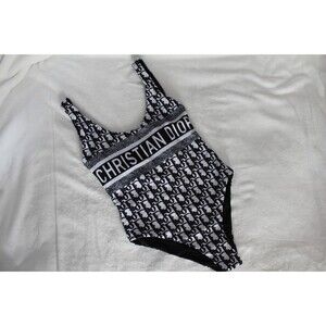 Christian Dior Women’s Monogram One-Piece Swimsuit Size S | Logo Print | Classic